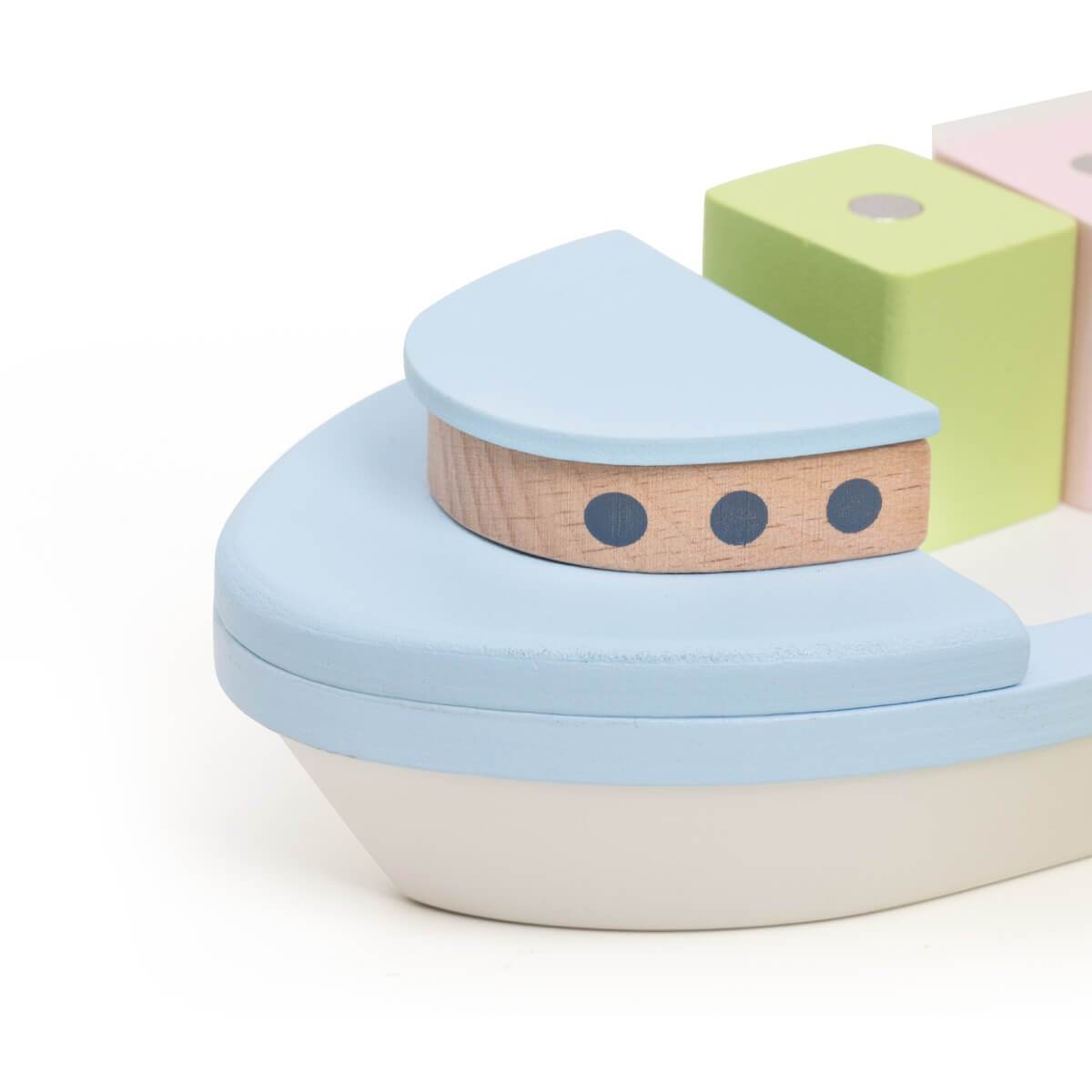 Barco de Bloques magnéticos - Jungla Kids