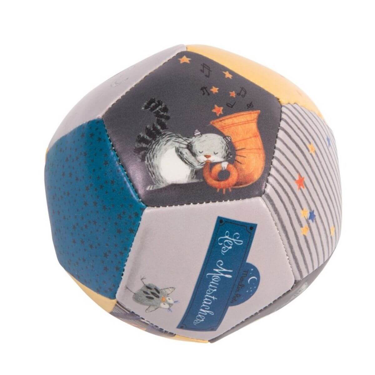 Pelota suave Moustaches - Jungla Kids