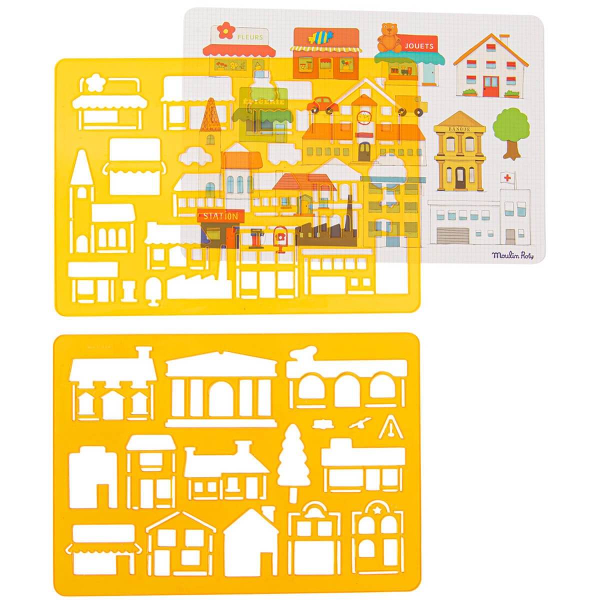 Plantillas para dibujar Ciudad - Jungla Kids