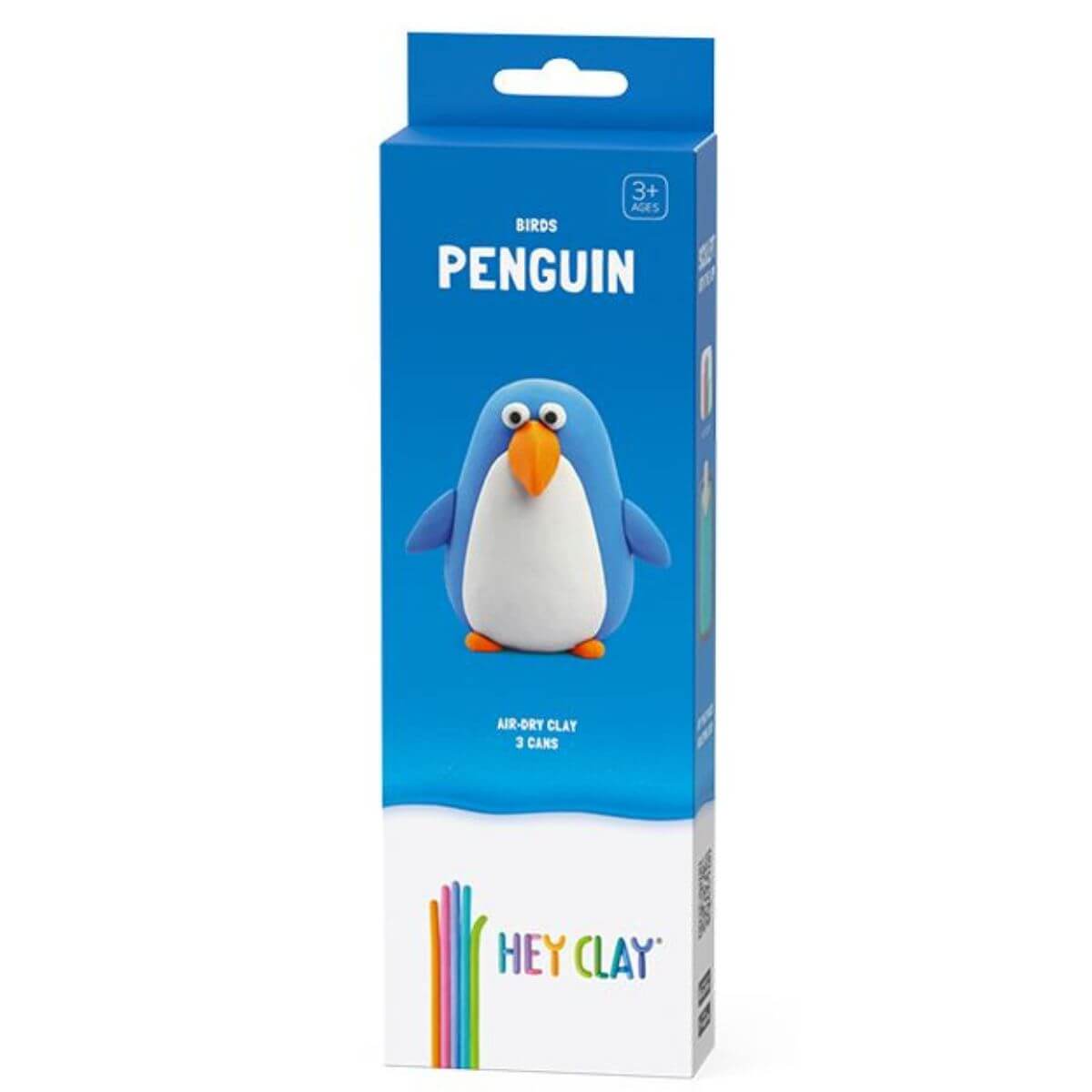 caja de plastilina interactiva pingüino hey clay