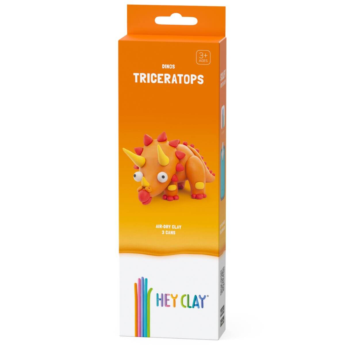 caja de la plastilina interactiva triceratops Hey Clay 3 botes