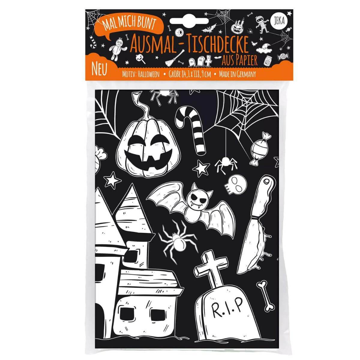 Póster de Halloween para colorear - Jungla Kids