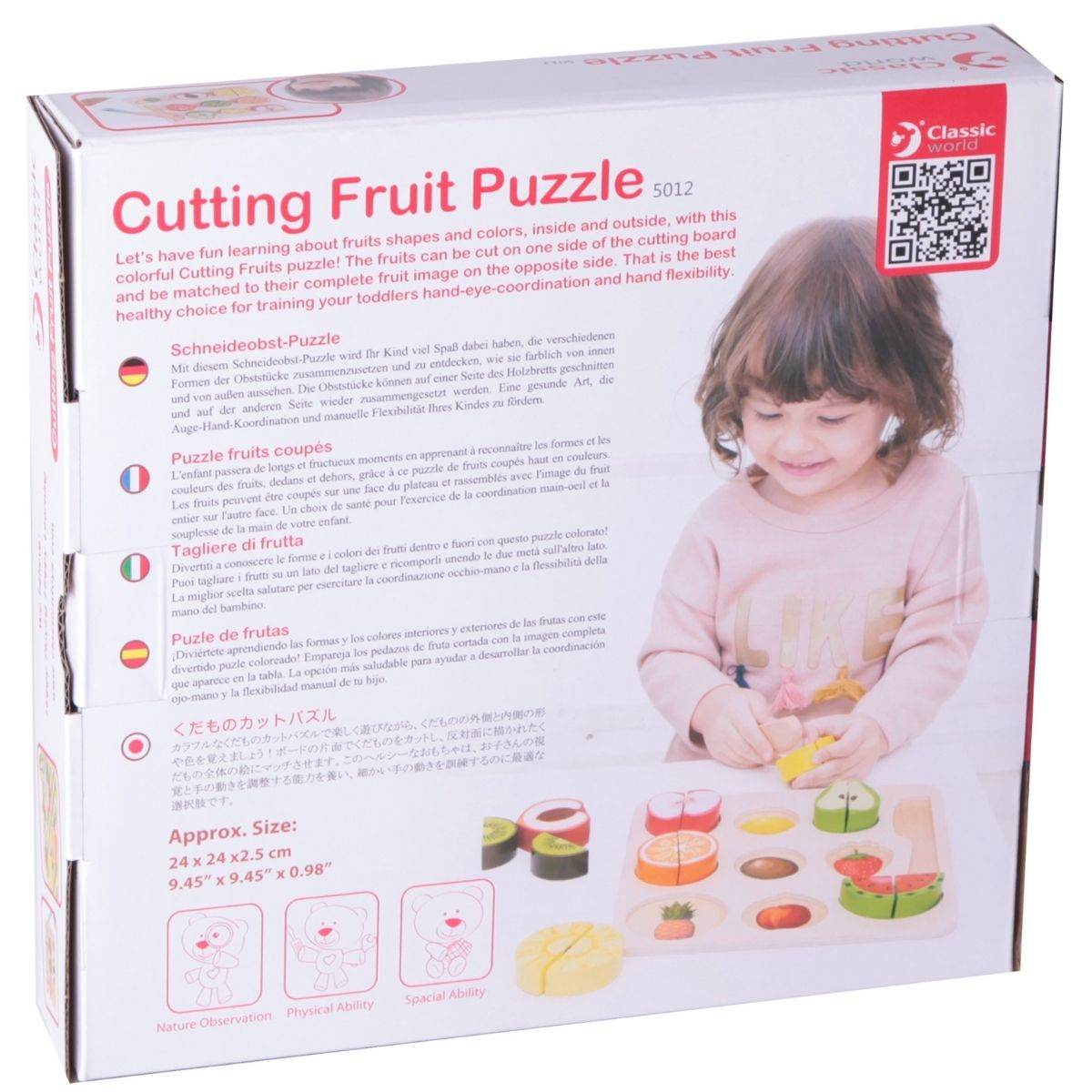 Puzzle Cortar Frutas - Jungla Kids