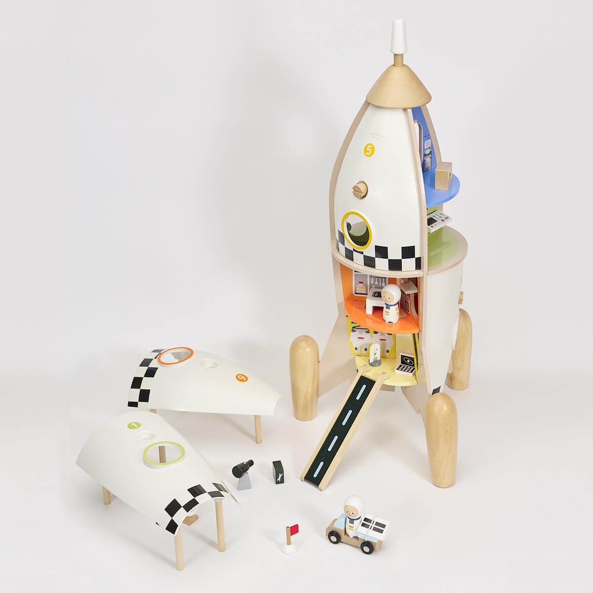 Cohete espacial de cuatro pisos - Jungla Kids