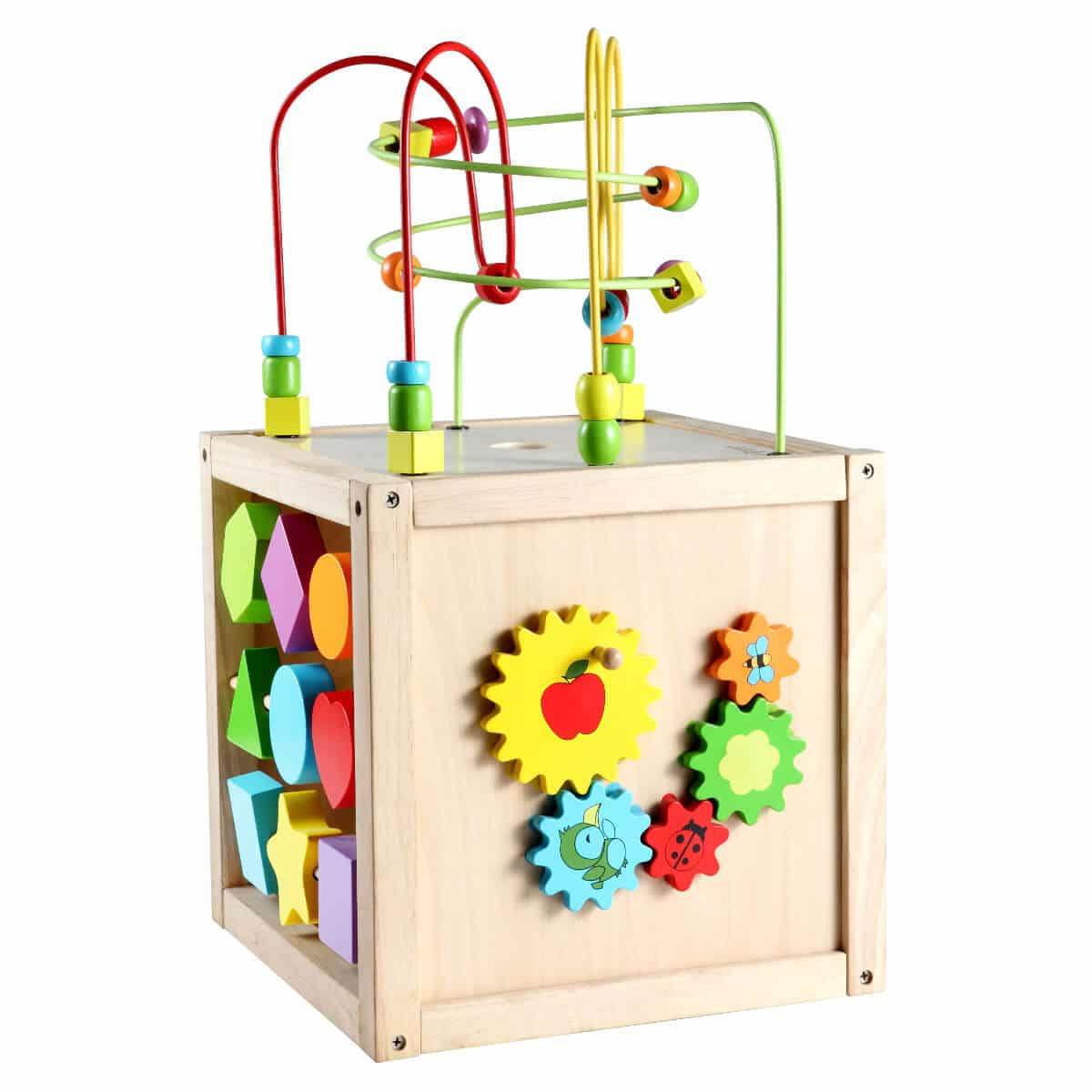 Cubo de actividades de madera - Jungla Kids