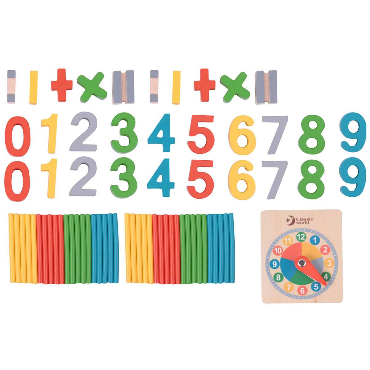 Juego de madera para aprender matemáticas - Jungla Kids