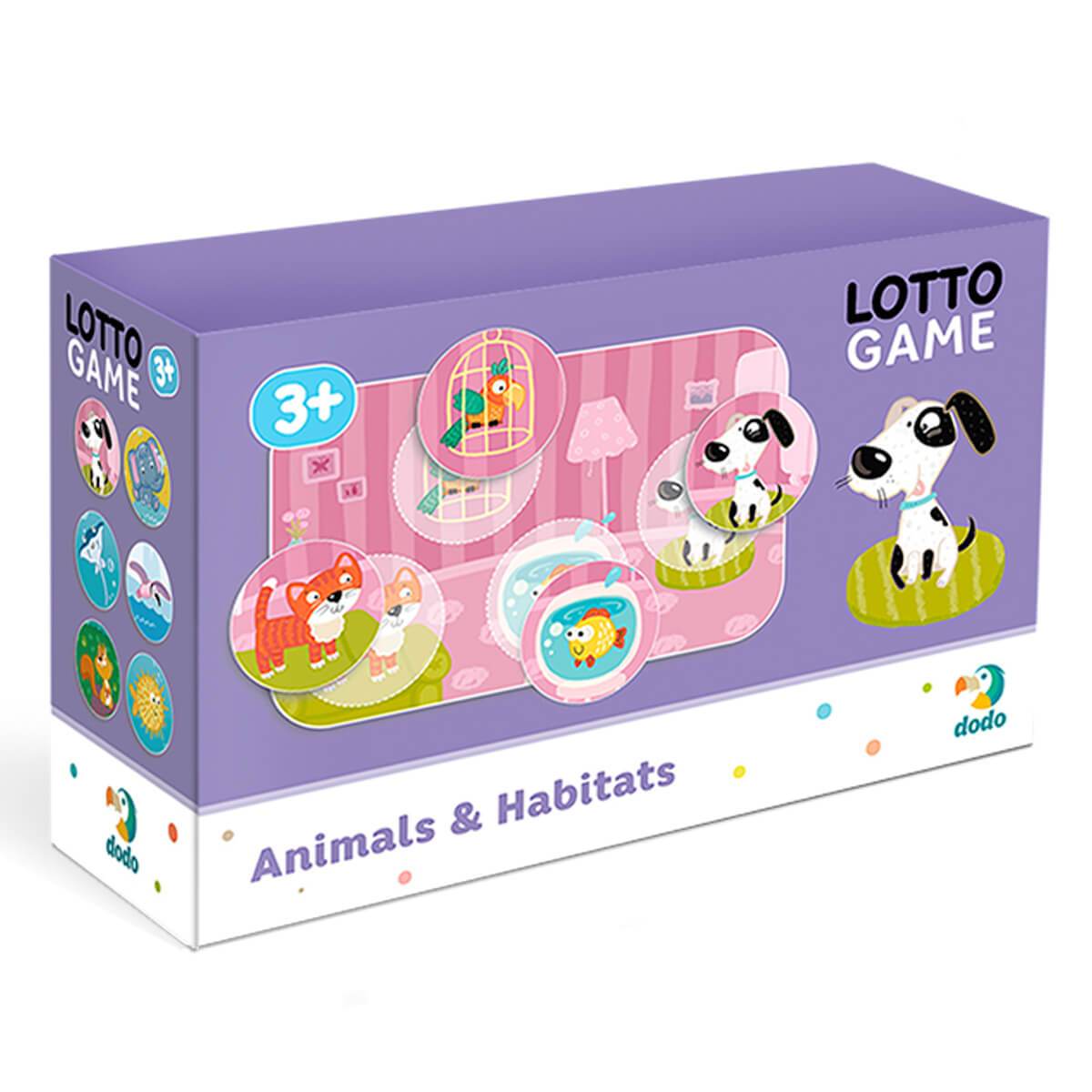 Juego de Loto Animales y Hábitats - Jungla Kids