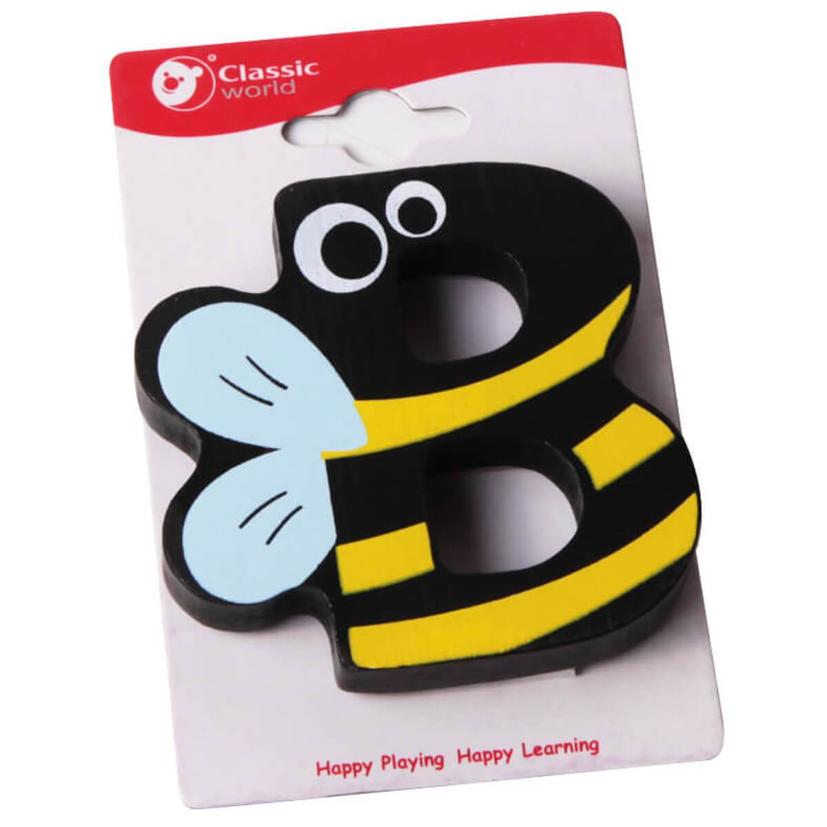 Letra de madera infantil B - Jungla Kids