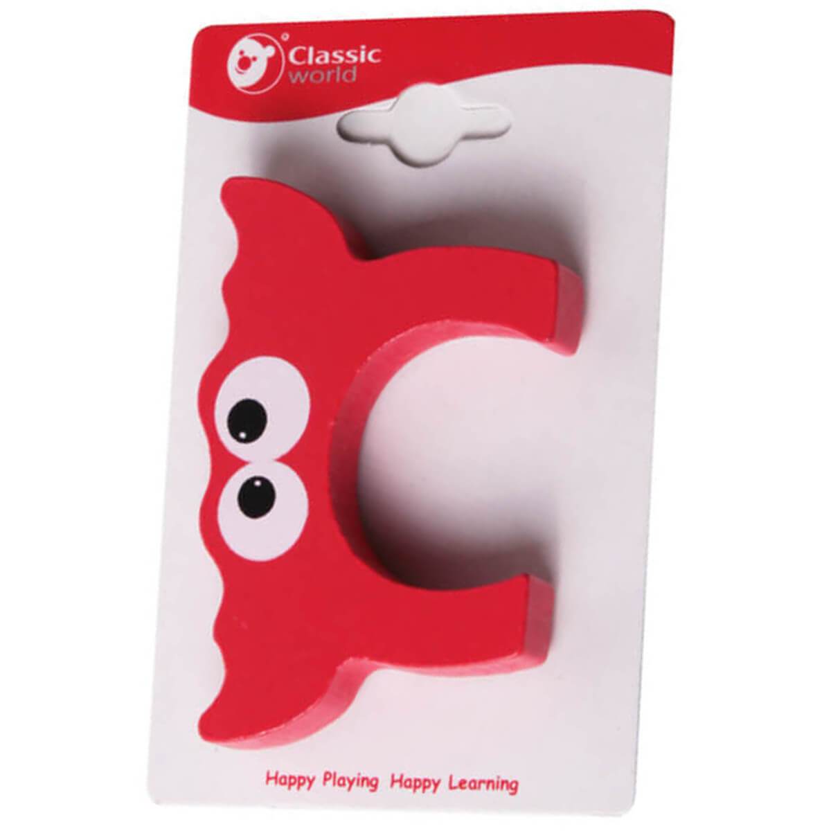 Letra de madera infantil C - Jungla Kids