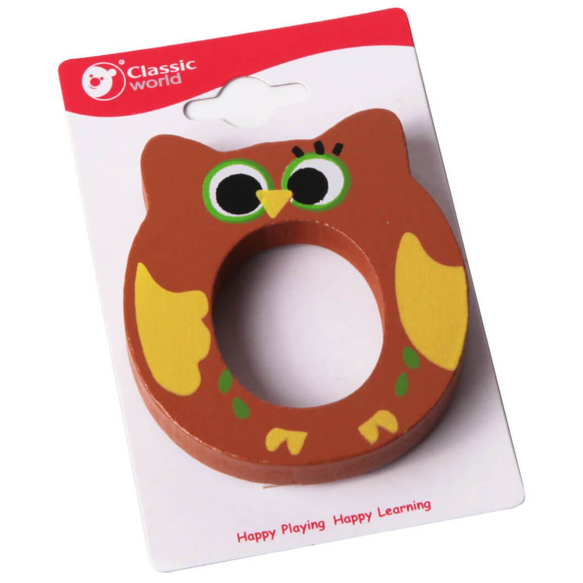 Letra de madera infantil O - Jungla Kids