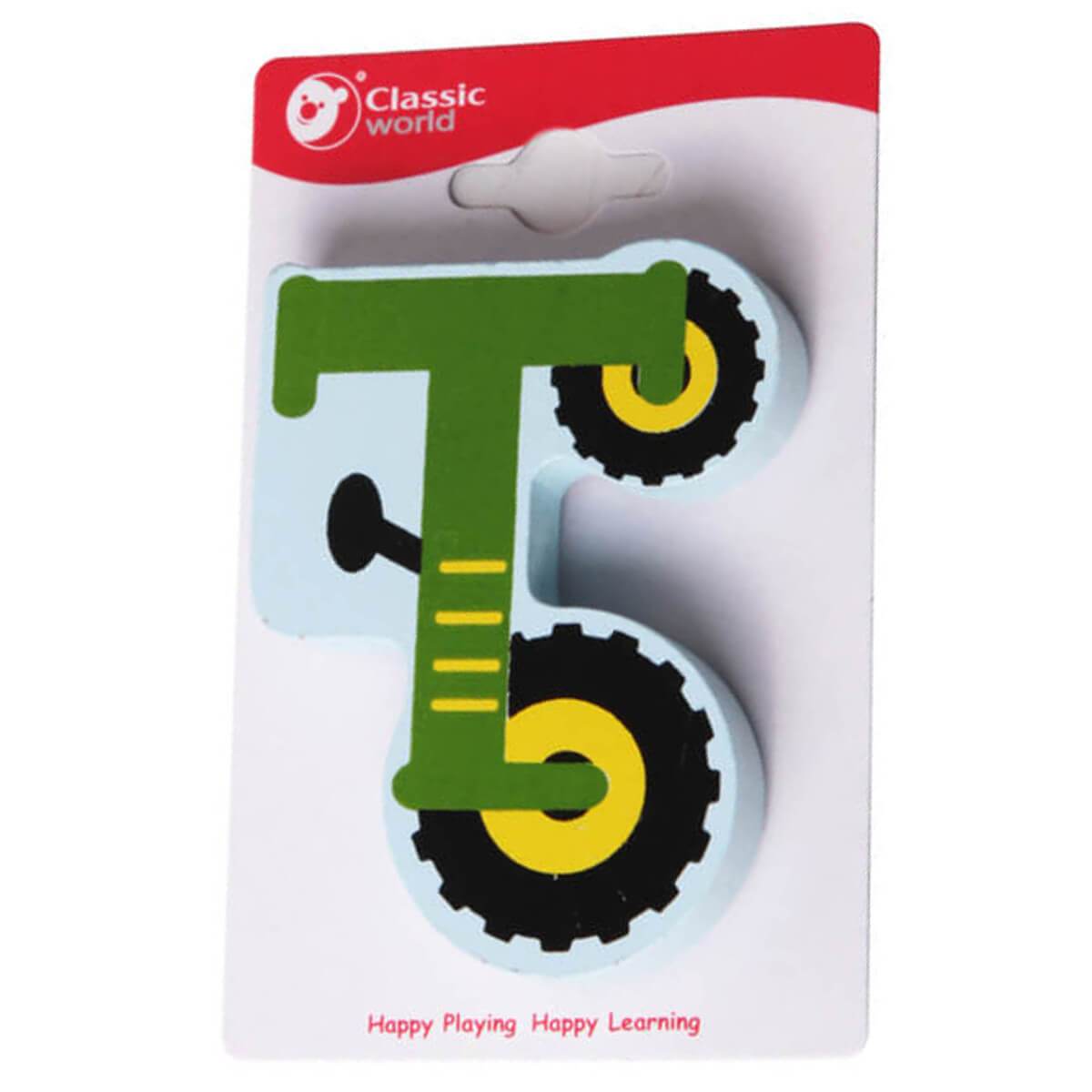 Letra de madera infantil T - Jungla Kids