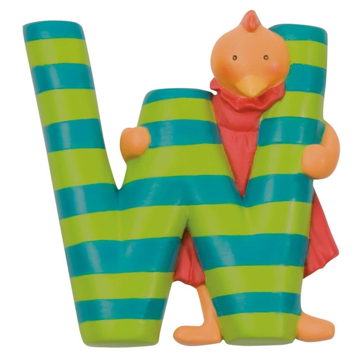 Letra infantil de resina W - Jungla Kids