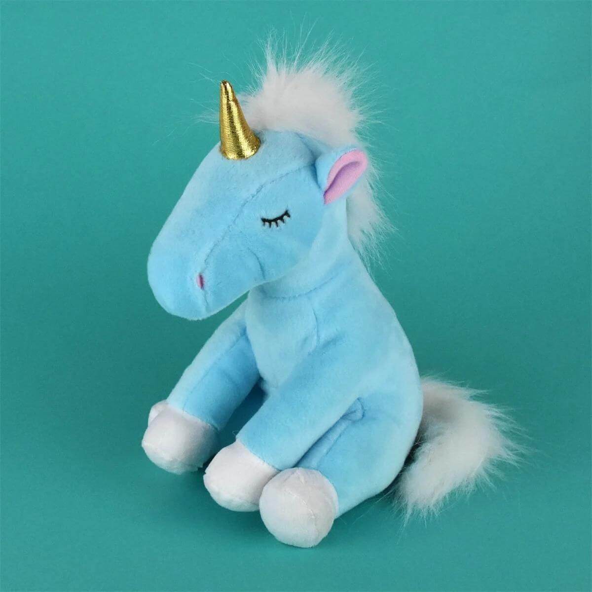 Unicornio de peluche azul - Jungla Kids