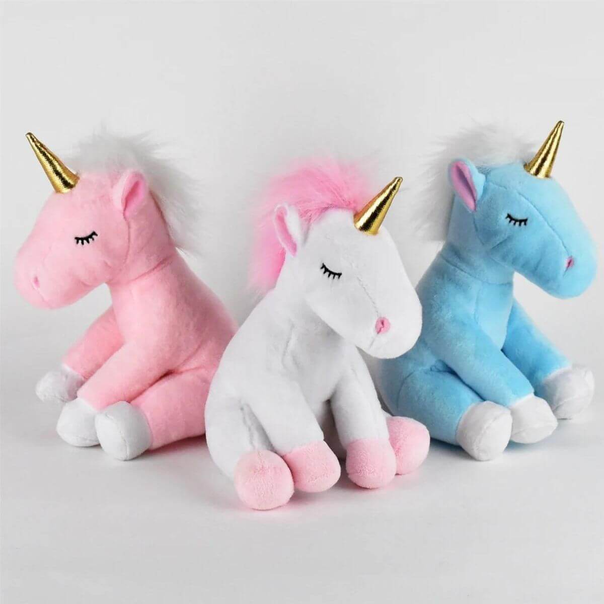 Unicornio de peluche blanco - Jungla Kids