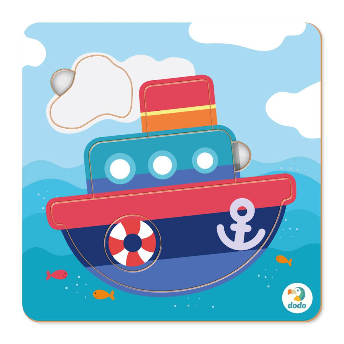 Puzzle mini Barco (5 piezas) - Jungla Kids