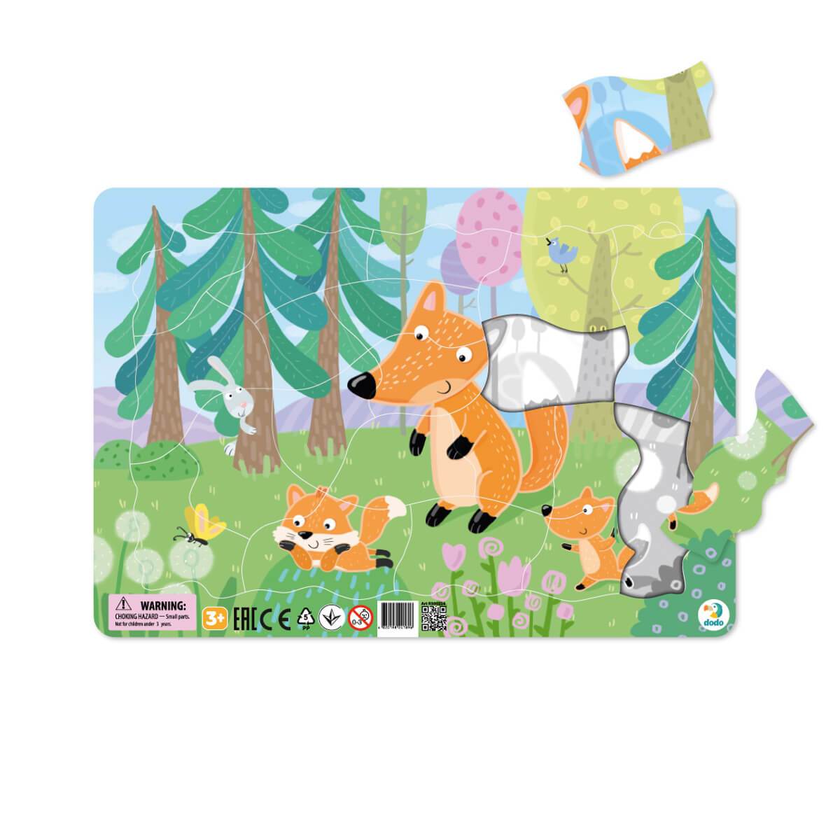 Puzzle Zorros (21 piezas) - Jungla Kids