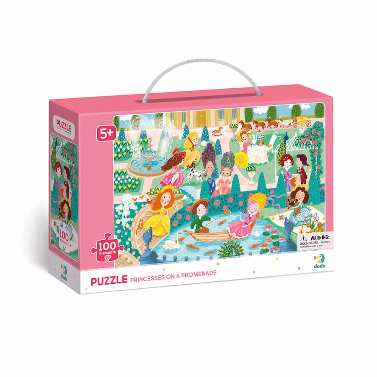 Puzzle Princesas dando un paseo (100 piezas) - Jungla Kids