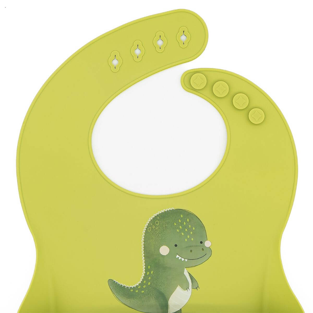 Babero de silicona Dinosaurio