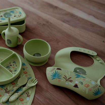 Babero de silicona - Cracky el Dinosaurio