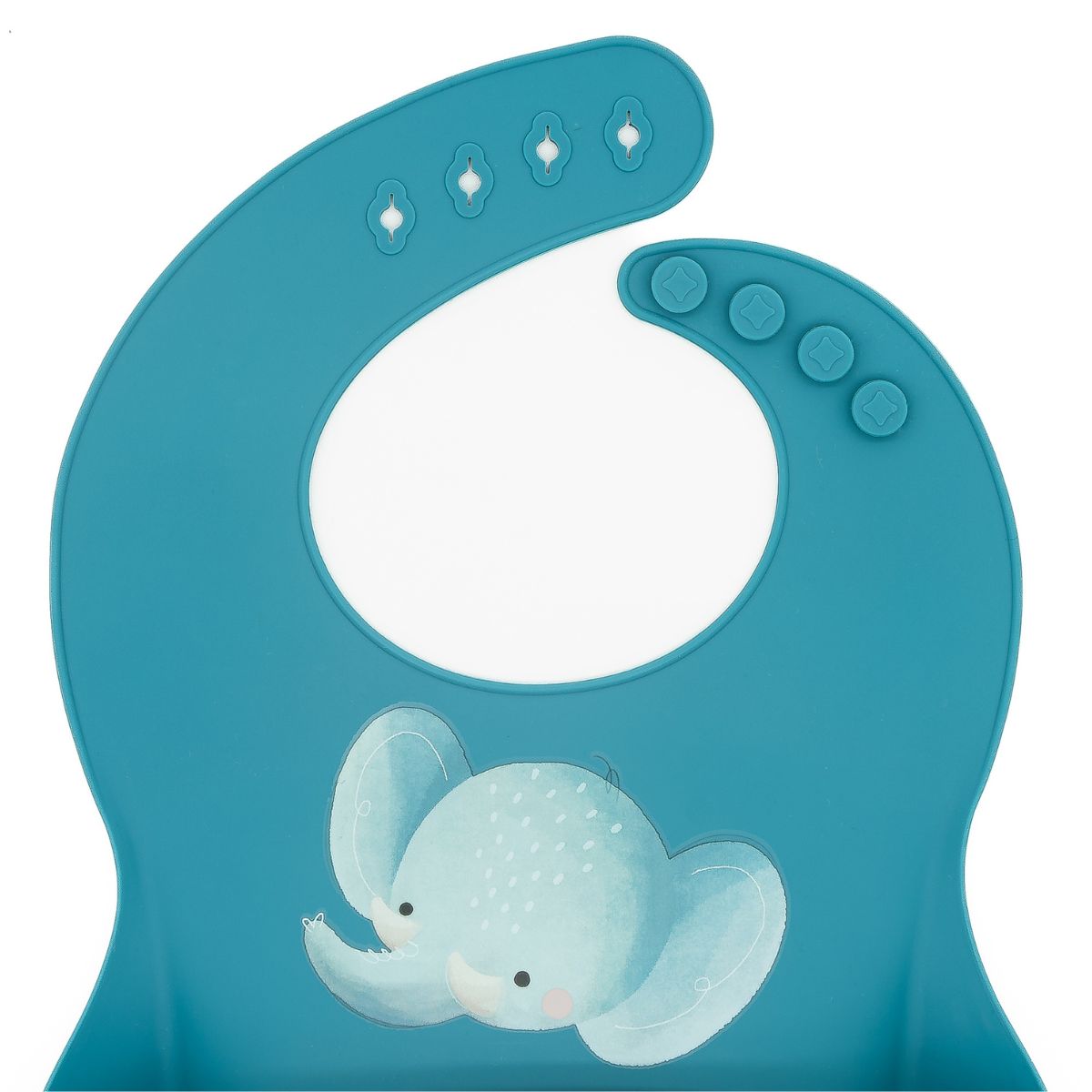 Babero de silicona Elefante