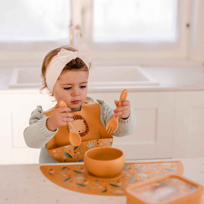 Babero de silicona - Chompy el León