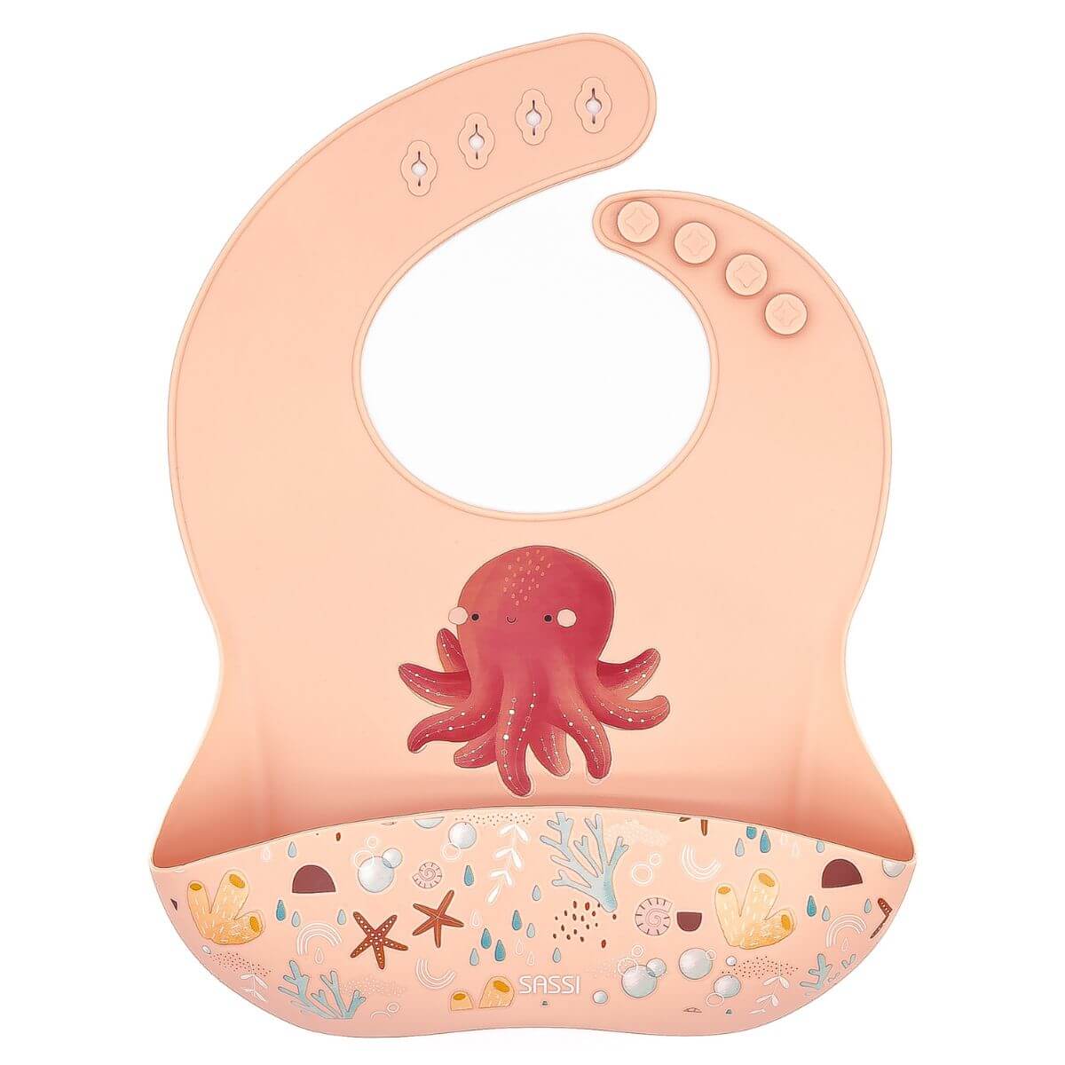 Babero de silicona Pulpo