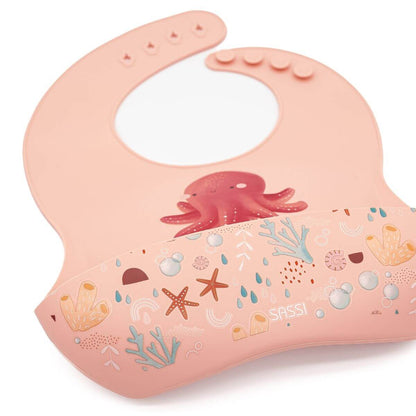 Babero de silicona Pulpo