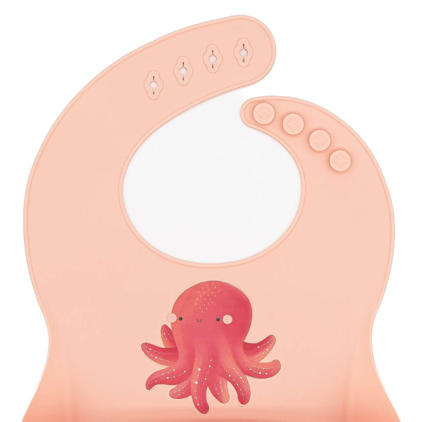Babero de silicona Pulpo