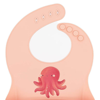 Babero de silicona Pulpo
