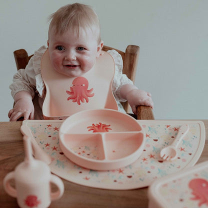 Babero de silicona - Slurpy el Pulpo