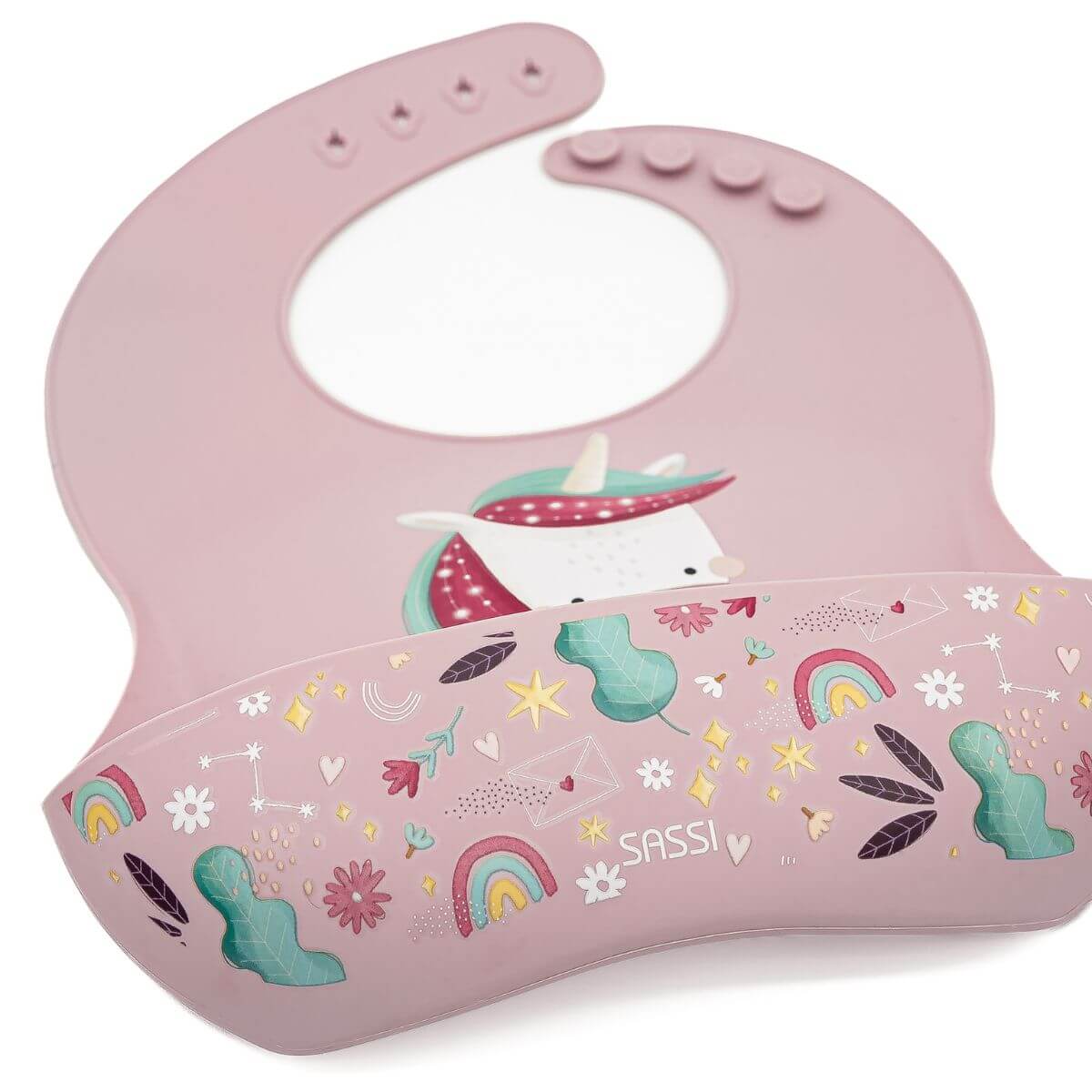 Babero de silicona Unicornio