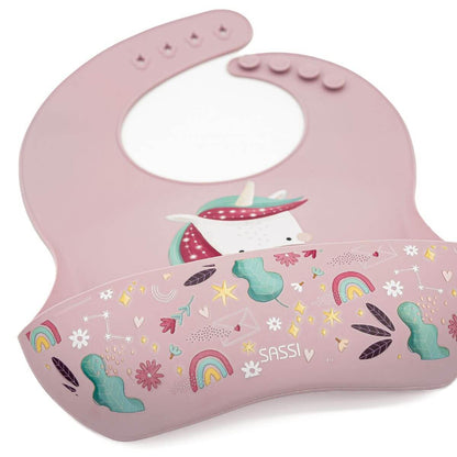 Babero de silicona Unicornio