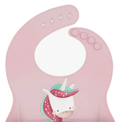 Babero de silicona Unicornio