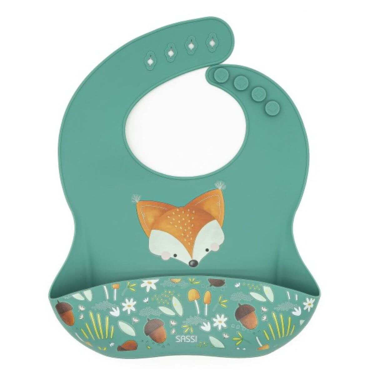 Babero de silicona - Crunchy el Zorro