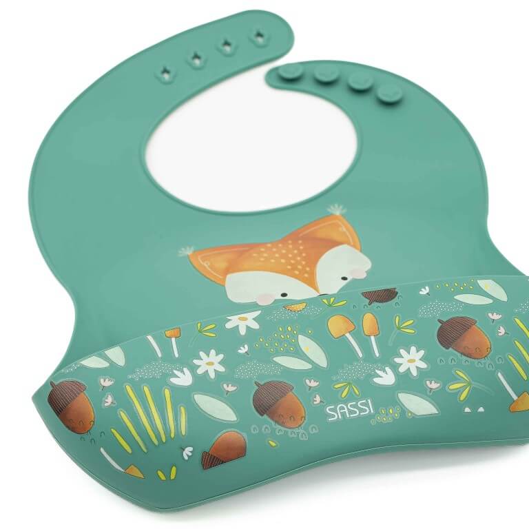 Babero de silicona - Crunchy el Zorro