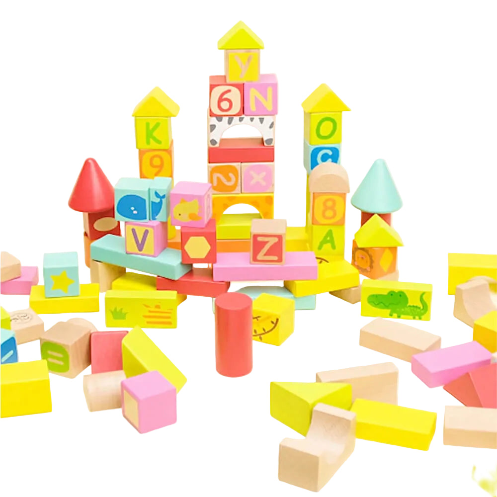 bloques multiactividades con tarjetas de construcción para peques desde 12 meses