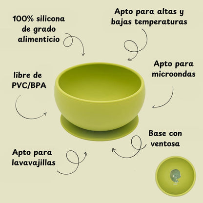 Bol de silicona Dinosaure