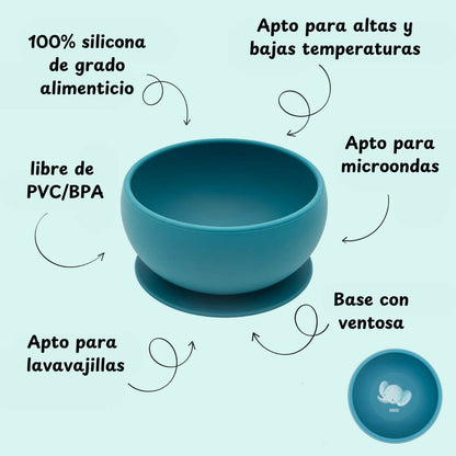 Bol de silicona Elefante