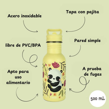 Botella inox. 500ml - Gnummy el Panda