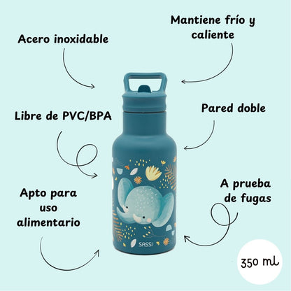 Botella térmica inox. 350ml - Chewy el Elefante