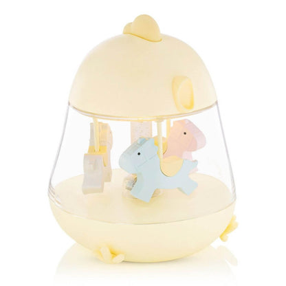 Caja de música carrusel amarillo - imagen 1