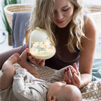 Caja de música carrusel amarillo - imagen 2