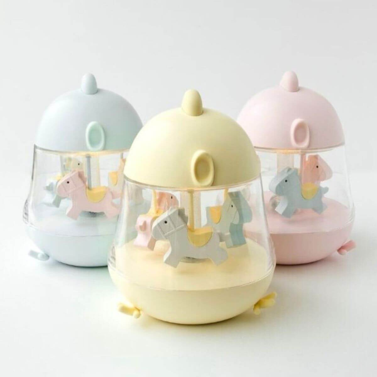 Caja de música carrusel amarillo - imagen 5