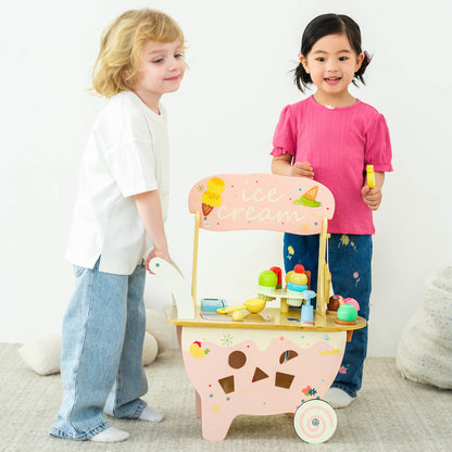 Niños empujando el Carrito de Helados de Classic World