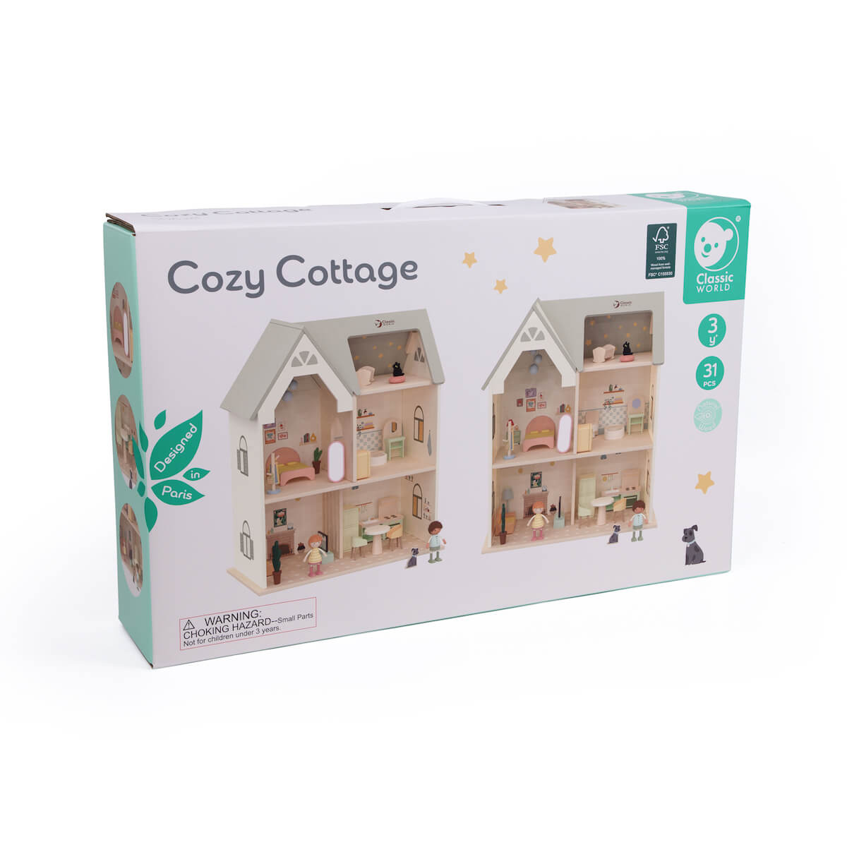 Packaging de la Casa de muñecas Cottage de Classic World