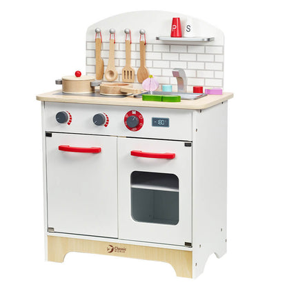 cocinita de madera Cocina del Chef Classic World con fogones, horno y fregadero