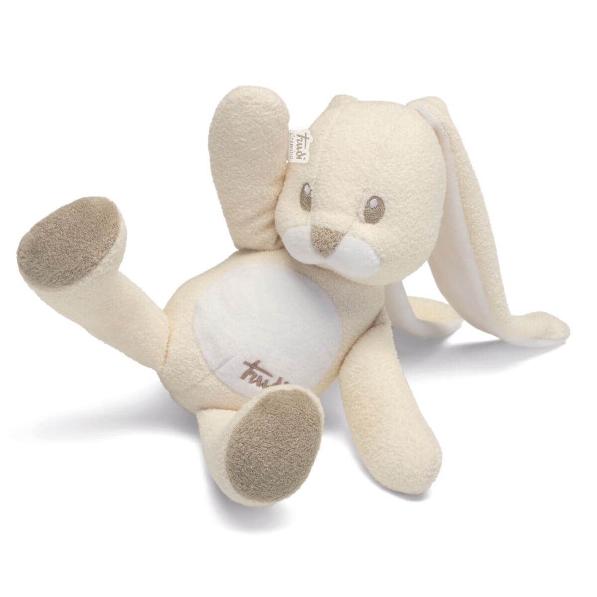 Suave conejo de peluche para bebés recién nacidos de la marca italiana Trudi. 
