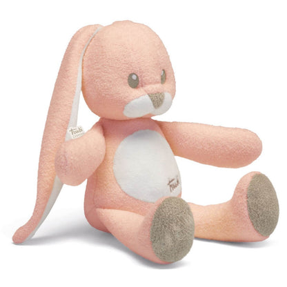 Conejo de peluche para bebés recién nacidos de la marca italiana Trudi, de color rosa