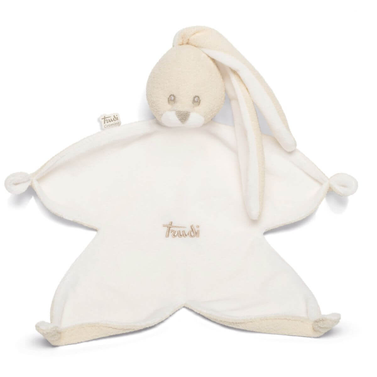 Doudou Conejo color marfil para bebés recién nacidos de la marca italiana Trudi