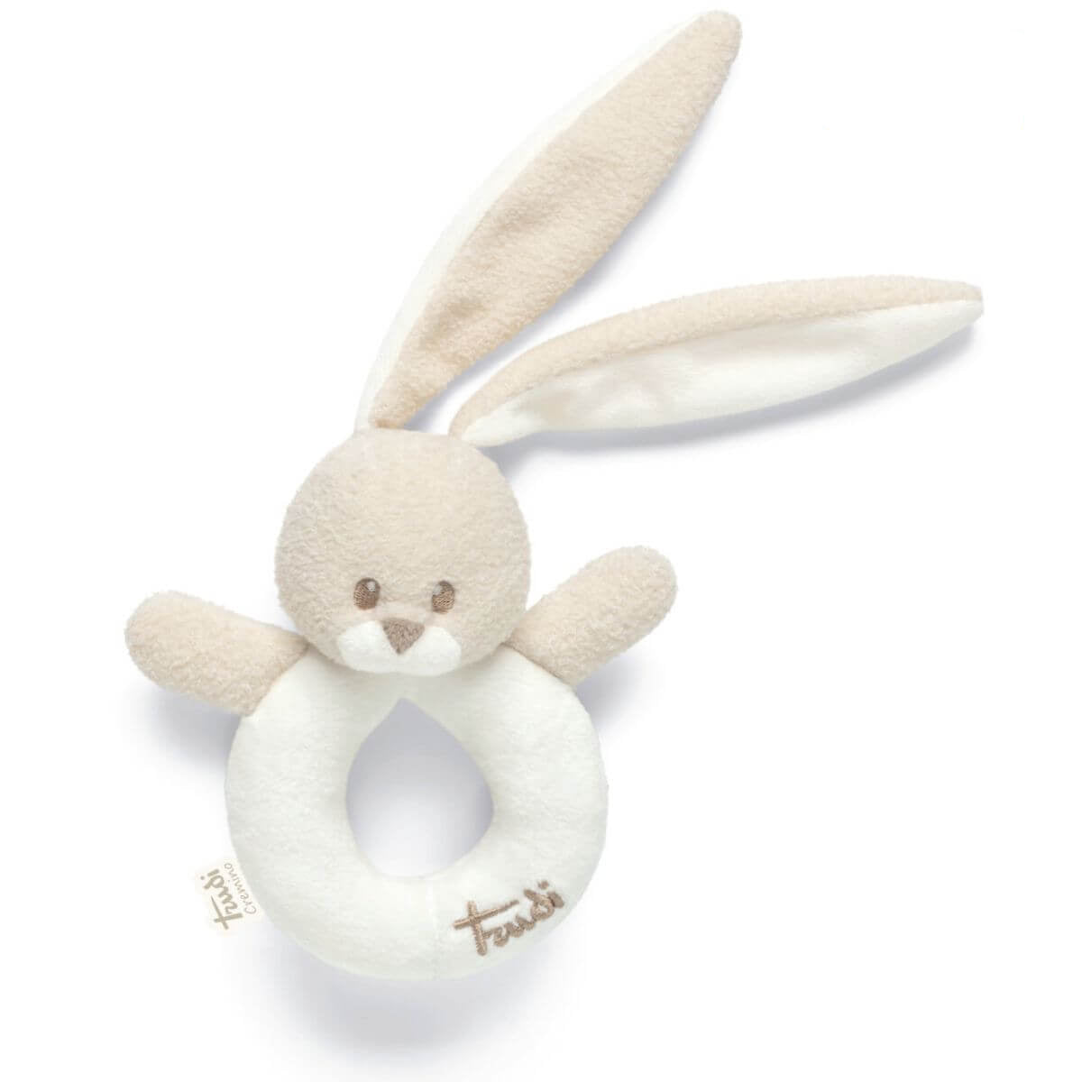 Sonajero Conejo de color marfil para bebés de la marca italiana Trudi